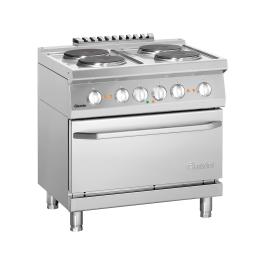 Cuisinière - 4 Foyers - Avec Four - Fonte - Bartscher - 286234W