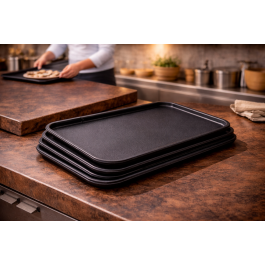 Plateau - Antidérapant - Noir - L 46 x P 36 CM - G-Line