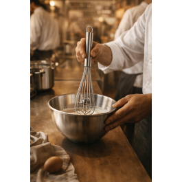 Fouet - 20 fils - Boule à mélanger - Oeil de suspension - inox - L 27 CM - G-Line