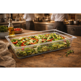 Bac gastronorme - 1/1 GN - 100 MM - Transparent - Polycarbonate - G-Line