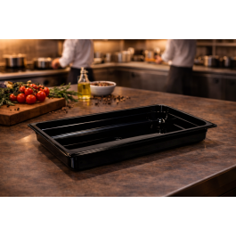Bac gastronorme - 1/1 GN - 65 MM - Noir - Polycarbonate - G-Line
