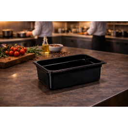 Bac gastronorme - 1/3 GN - 150 MM - Noir - Polycarbonate - G-Line