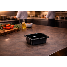 Bac gastronorme - 1/6 GN - 65 MM - Noir - Polycarbonate - G-Line