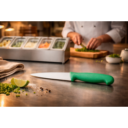 Couteau à légumes - HACCP - Vert - L 10.5 CM - G-Line