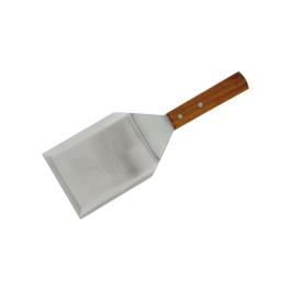 Spatule à hamburger - Manche en bois - Acier inoxydable - L 30 x l 10 cm - G-Line