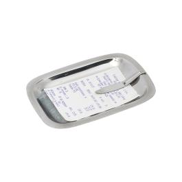 Plateau à billets avec clip - Acier inoxydable - G-Line