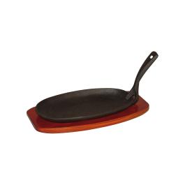 Plat de service - Dessous de plat en bois - Fonte - H 2,5 x L 24 x P 14 cm - G-Line