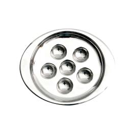 Assiette escargot - 6 trous - Argent - L 20 x P 17 cm - G-Line