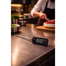Thermomètre numérique - -50 °C / +280 °C - Noir - G-Line