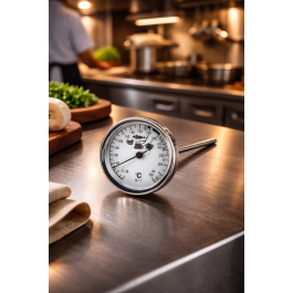 Thermomètre à viande - 0 °C / 300 °C - Acier inoxydable - G-Line