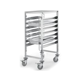 Chariot à étagères - 7 x 1/1 GN - Acier inoxydable - G-Line