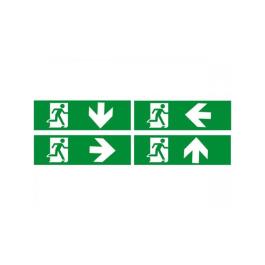 Lampe de secours - 4 pièces - Vert - G-Line