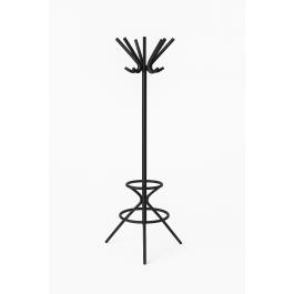 Kapstok - 2 x 8 Haaks - Zwart - Metaal - G-Line