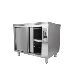 RVS Warmhoudkast - Schuifdeuren - H 85 x B 160 x D 70 CM - G-Line