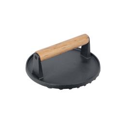 Burger Smasher - Rond - Houten handvat - Gietijzer  - Ø 17 Cm - G-Line