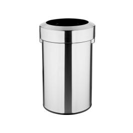 Poubelle - 70 L - Argent - Acier - Bolero