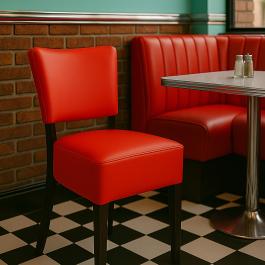 Fauteuil Rome - Rouge - Similicuir - G-Line