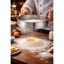 Tamis de boulanger - 1 MM Mesh - inox - Ø 21 CM - G-Line