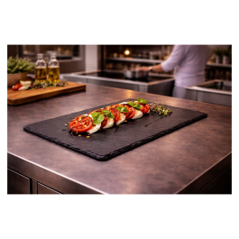 Plaque - 1/3 GN - Noire - Ardoise - Ligne G