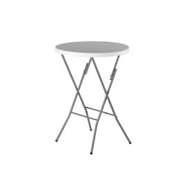Statafel - Rond - Inklapbaar - Grijs - Ø 80 x H 110 CM - G-Line