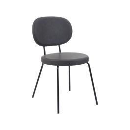 Chaise Rondo - Marron foncé - Cuir synthétique - G-Line