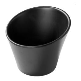 Kom - Rond - Schuine Rand - Zwart - Melamine - Ø12 - G-Line