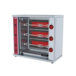 Kippengrill - Vitokeramisch - 9 kippen - 400V - Small - Diamond - RVE/3C-SBC