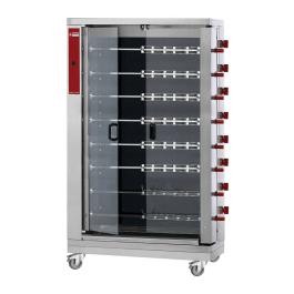 Grill poulet - Vitocéramique - 48 poulets - 400V - Diamant - RVE/8C-CM