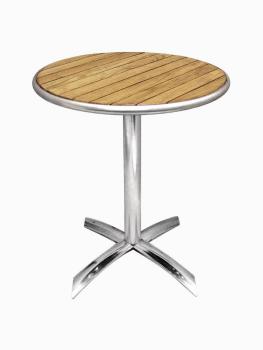 Table - Pliable - Ø 60 x H 72 x 60 CM - Aluminium/Frêne - Bolero - U424