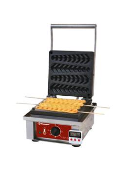 Gaufrier - Simple - Gaufres sur bâtonnets - 4 pièces - 230V - Diamant - GE-4X/EN