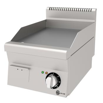 Plaque de cuisson - Lisse - Acier inoxydable - 400V - L 40 CM - Ligne G600
