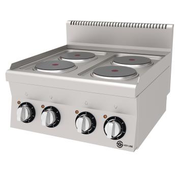 Table de cuisson - 4 Zones - Electrique - inox - 400V - L 60 CM - G600 Line - G-Line