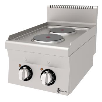 Table de cuisson - 2 Zones - Electrique - inox - 400V - L 40 CM - G600 Line - G-Line