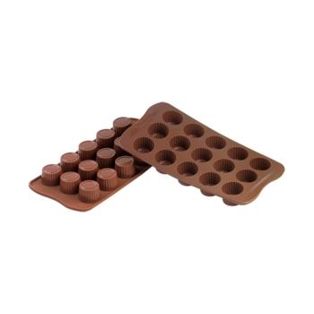Tapis de cuisson Praliné - 22 x 11 CM - 0,065 KG - Silicone - Marron - 0,01 Litre - -60°C / +230°C - Silikomart - 070035