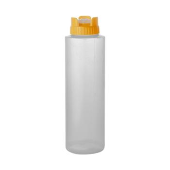 Bouteille pressée distributrice - H 20 CM - 0.034 KG - Ø5 CM - Polythène - Jaune - 0.36 Litre - 072073