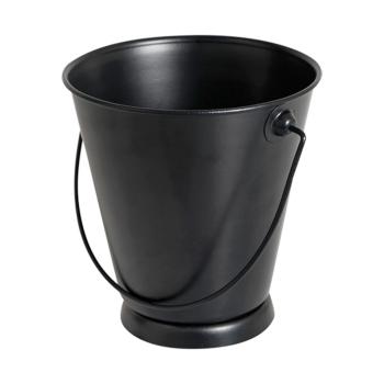 Seau de service - H 13 CM - 0.001 KG - Ø12.5 CM - Métal - Noir - Trenton International - 125252