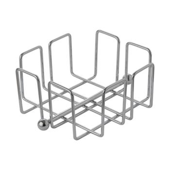 Porte-serviettes - H 6,5 x 14 x 14 CM - 0,223 KG - Chromé - 130175