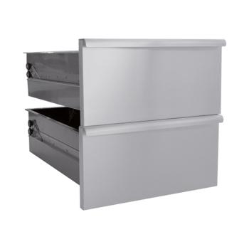 Kit tiroirs - H 40 x 40 x 54 CM - 9 KG - acier inoxydable - 316072