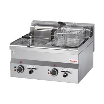 Friteuse - H 28 x 60 x 60 CM - 26 KG - 380 - 415 - Sans - Prise V - 15000 W - Inox - 10 Litre - Electrique - Modulaire - 316655