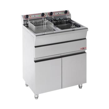 Friteuse - H 90 x 62 x 58 CM - 40 KG - 220 - 240 - Sans - Prise V - 3450 W - Inox - 9 Litre - Electrique - Stilfer - 527309