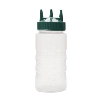 Bouteille pressée distributrice - H 19 CM - 0.045 KG - Ø7.5 CM - Plastique - Vert - 0.5 Litre - 530103