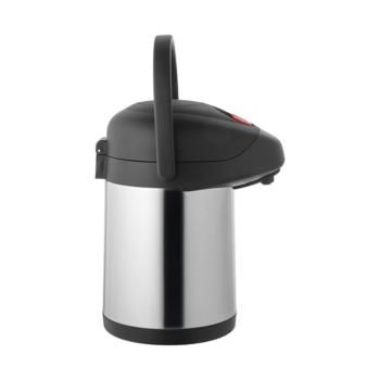 Pichet à pompe - H 32 CM - 1.75 KG - inox 18/10 - Noir - 2.5 Litre - 595025