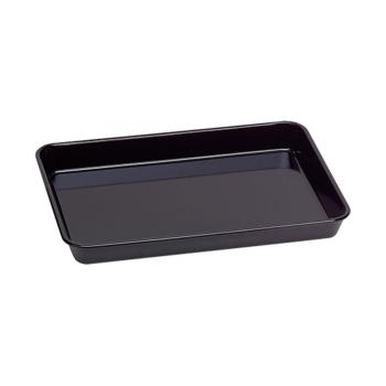 Plateau à viande - H 4 x 19 x 15 CM - 0,2 KG - Mélamine - Noir - WACA - 937650