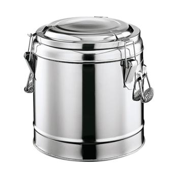 Gamel - H 38 CM - 4.92 KG - Ø36 CM - RVS 18/10 - 20 Liter - 961002
