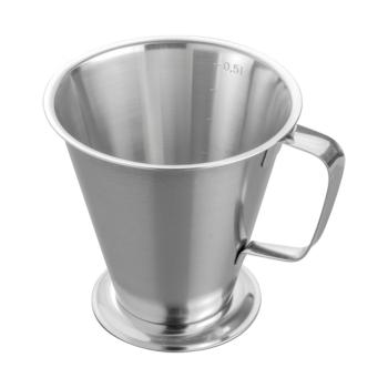 Gobelet de mesure - 0,14 KG - acier inoxydable 18/08 - 0,5 litre - 055010
