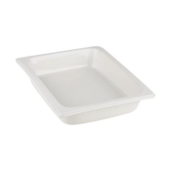 Bac gastronorme - 1/2 GN - H 6 x 32,5 x 26,5 CM - Porcelaine - Blanc - 130612
