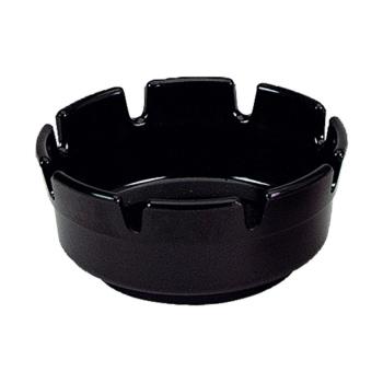Cendrier - H 5 CM - 0,05 KG - Ø10 CM - Mélamine - Noir - 530004