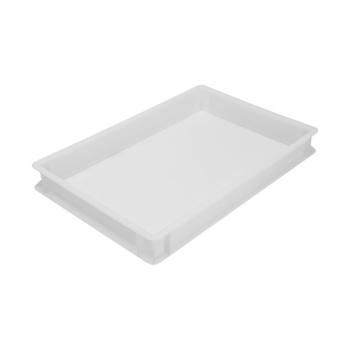 Pizzabolo Bac empilable - H 7.5 x 60 x 40 CM - 0.925 KG - Polythène - Blanc - 14 Litres - 953170