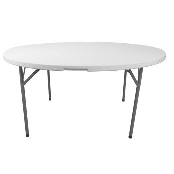 Tafel - Inklapbaar - Rond - H 74 x B 152 CM - Wit - G-Line