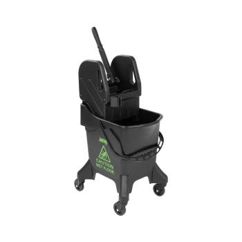 Seau à franges et essoreur - Vert - Jantex